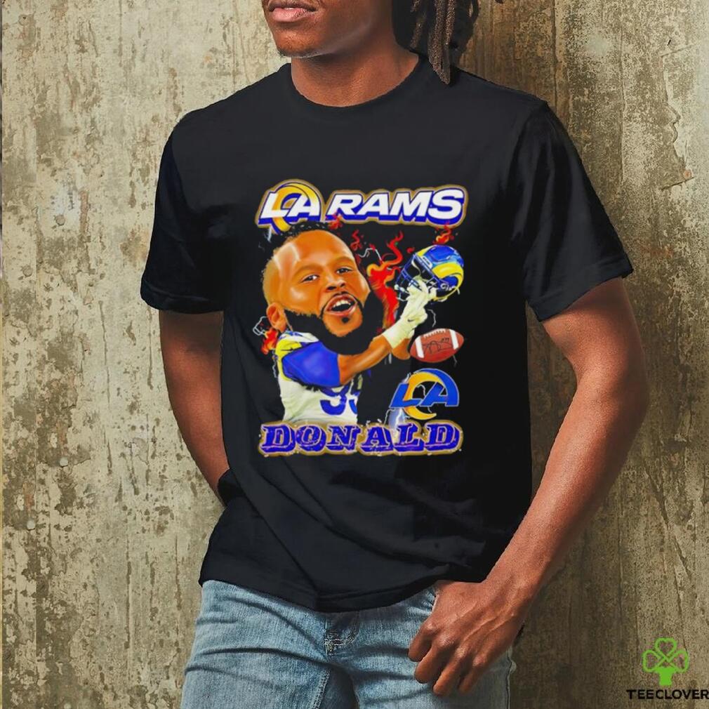 Los Angeles Rams Aaron Donald big head signature shirt Los Angeles Rams Aaron Donald big head signature shirt