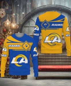 Los Angeles Rams American Sports Team Champions Sports Love Ugly Christmas Sweater Men And Women Gift For Fans Holidays