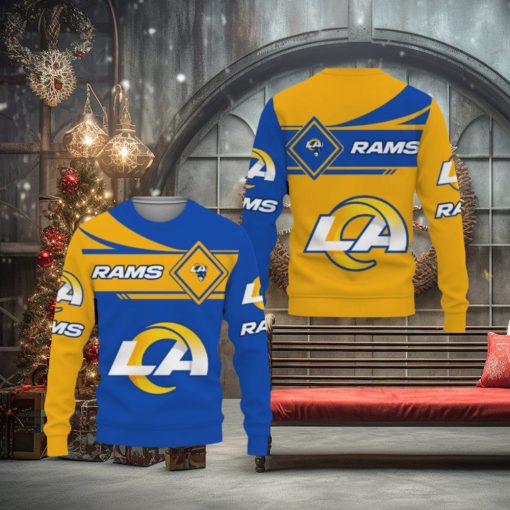 Los Angeles Rams American Sports Team Champions Sports Love Ugly Christmas Sweater Men And Women Gift For Fans Holidays