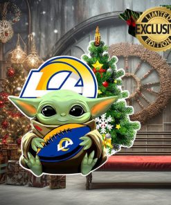 Los Angeles Rams Baby Yoda NFL Christmas Tree Decorations Ornament