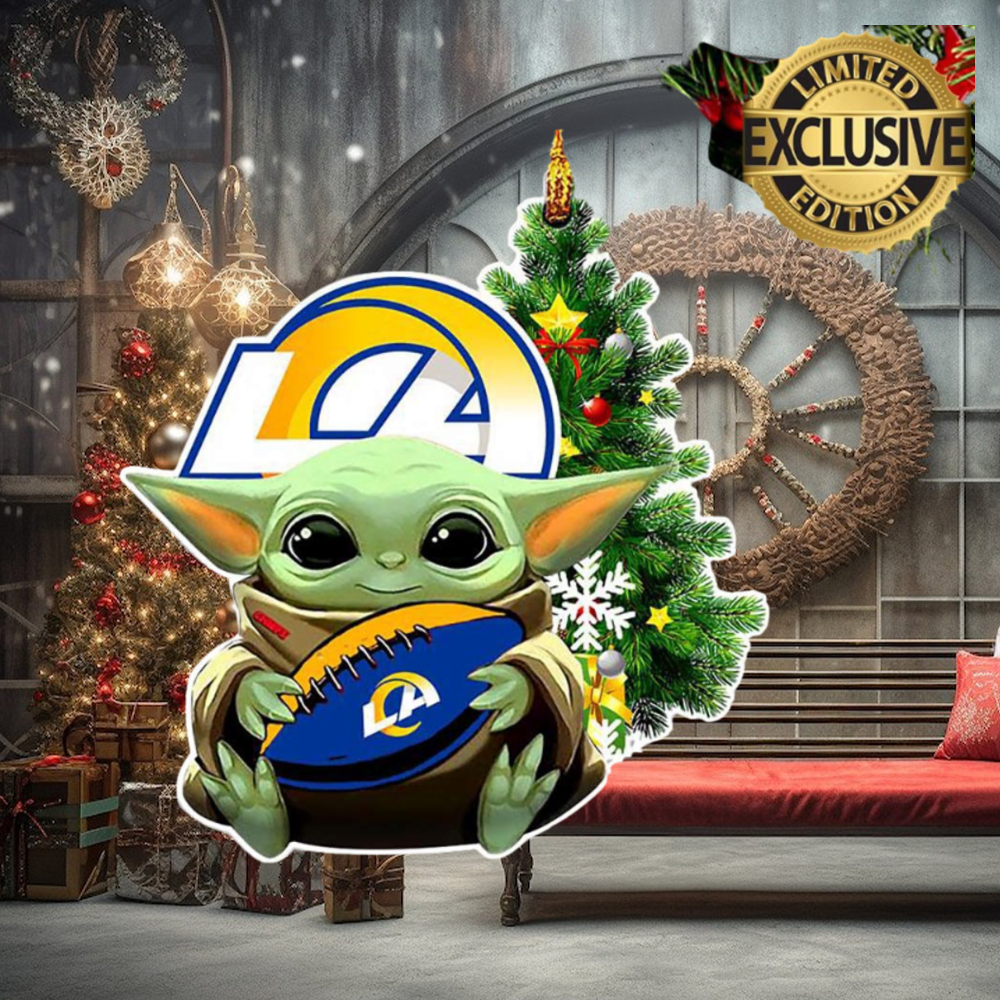 Los Angeles Rams Baby Yoda NFL Christmas Tree Decorations Ornament Los Angeles Rams Baby Yoda NFL Christmas Tree Decorations Ornament