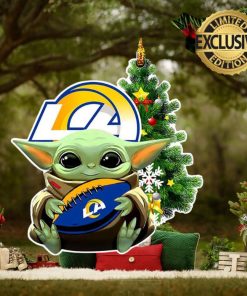 Los Angeles Rams Baby Yoda NFL Christmas Tree Decorations Ornament