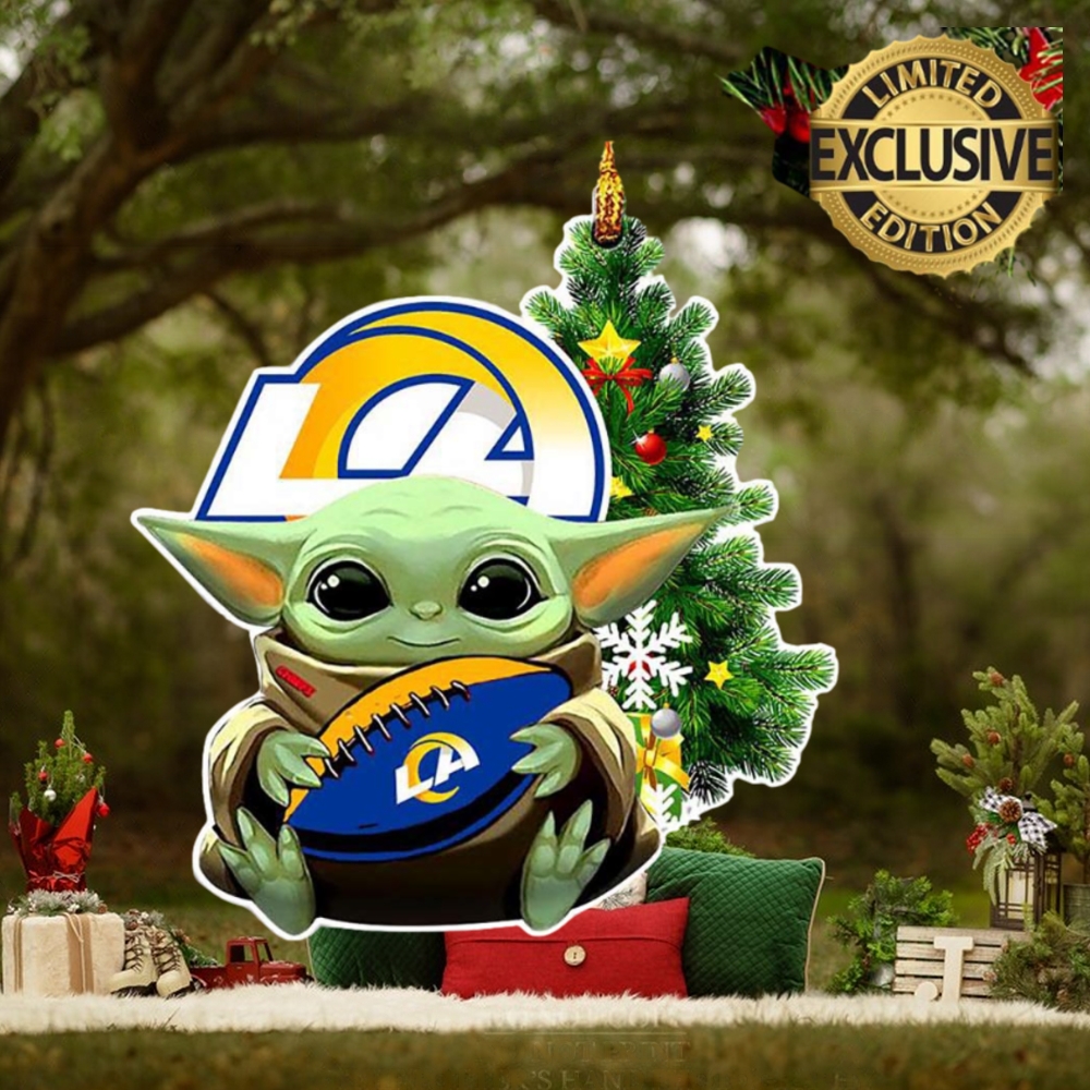 Los Angeles Rams Baby Yoda NFL Christmas Tree Decorations Ornament Los Angeles Rams Baby Yoda NFL Christmas Tree Decorations Ornament