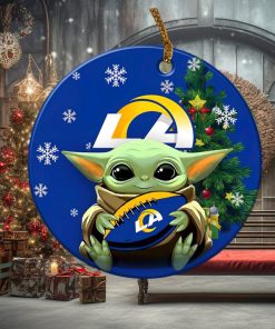 Los Angeles Rams Baby Yoda NFL Football Ornaments