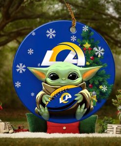 Los Angeles Rams Baby Yoda NFL Football Ornaments