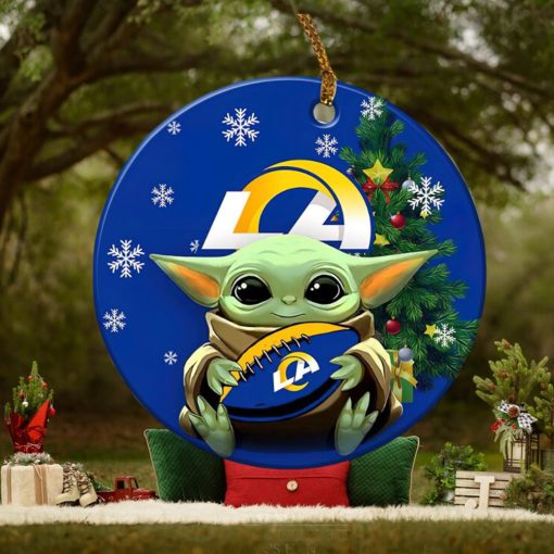 Los Angeles Rams Baby Yoda NFL Football Ornaments
