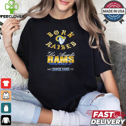 Los Angeles Rams Born x Raised Black Chrome Rocker Shirt
