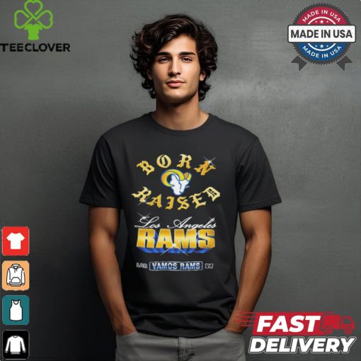 Los Angeles Rams Born x Raised Black Chrome Rocker Shirt