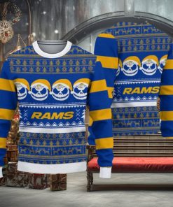 Los Angeles Rams Christmas Reindeer Pattern Limited Edition Ugly Sweater