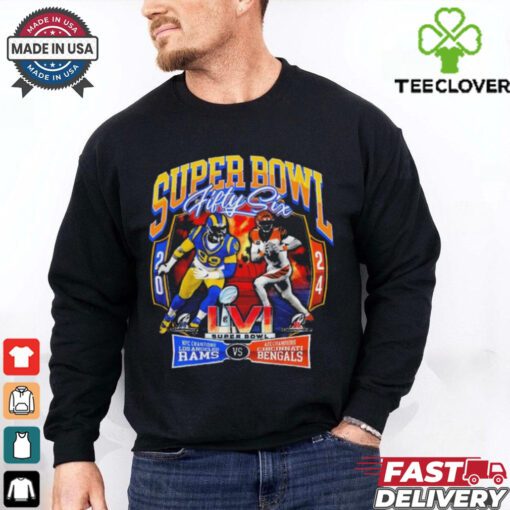 Los Angeles Rams Cincinnati Bengals Super Bowl Lvi 2024 Awesome Graphic t hoodie, sweater, longsleeve, shirt v-neck, t-shirt