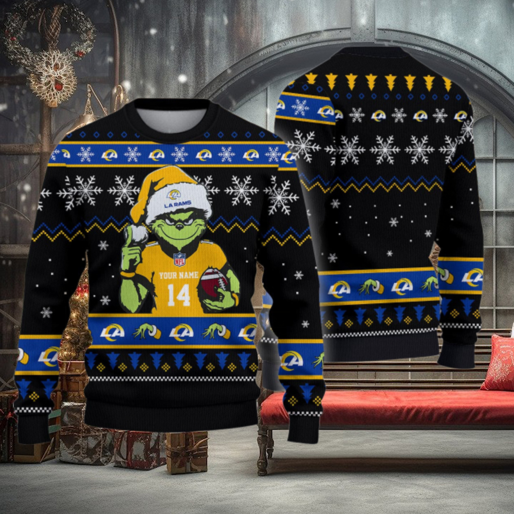 Los Angeles Rams Custom Chrismas Ugly Sweater Los Angeles Rams Custom Chrismas Ugly Sweater