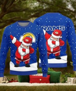 Los Angeles Rams Christmas Grinch Knitted Ugly Christmas Sweater AOP Gift  For Men And Women