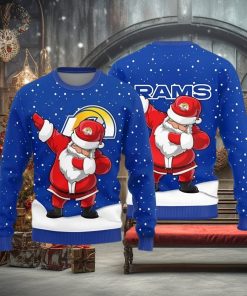 Los Angeles Rams Dab Santa Knitted Ugly Christmas Sweater AOP Gift For Men And Women