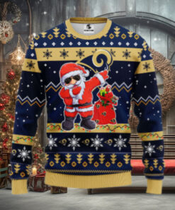 Los Angeles Rams Dabbing Santa Claus Ugly Christmas Sweater