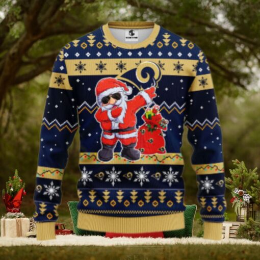 Los Angeles Rams Dabbing Santa Claus Ugly Christmas Sweater