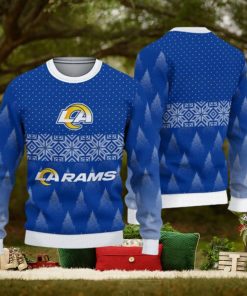 Los Angeles Rams Fans Pattern Traditional Knitted Christmas Sweater