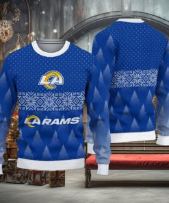 Los Angeles Rams Fans Pattern Traditional Knitted Christmas Sweater