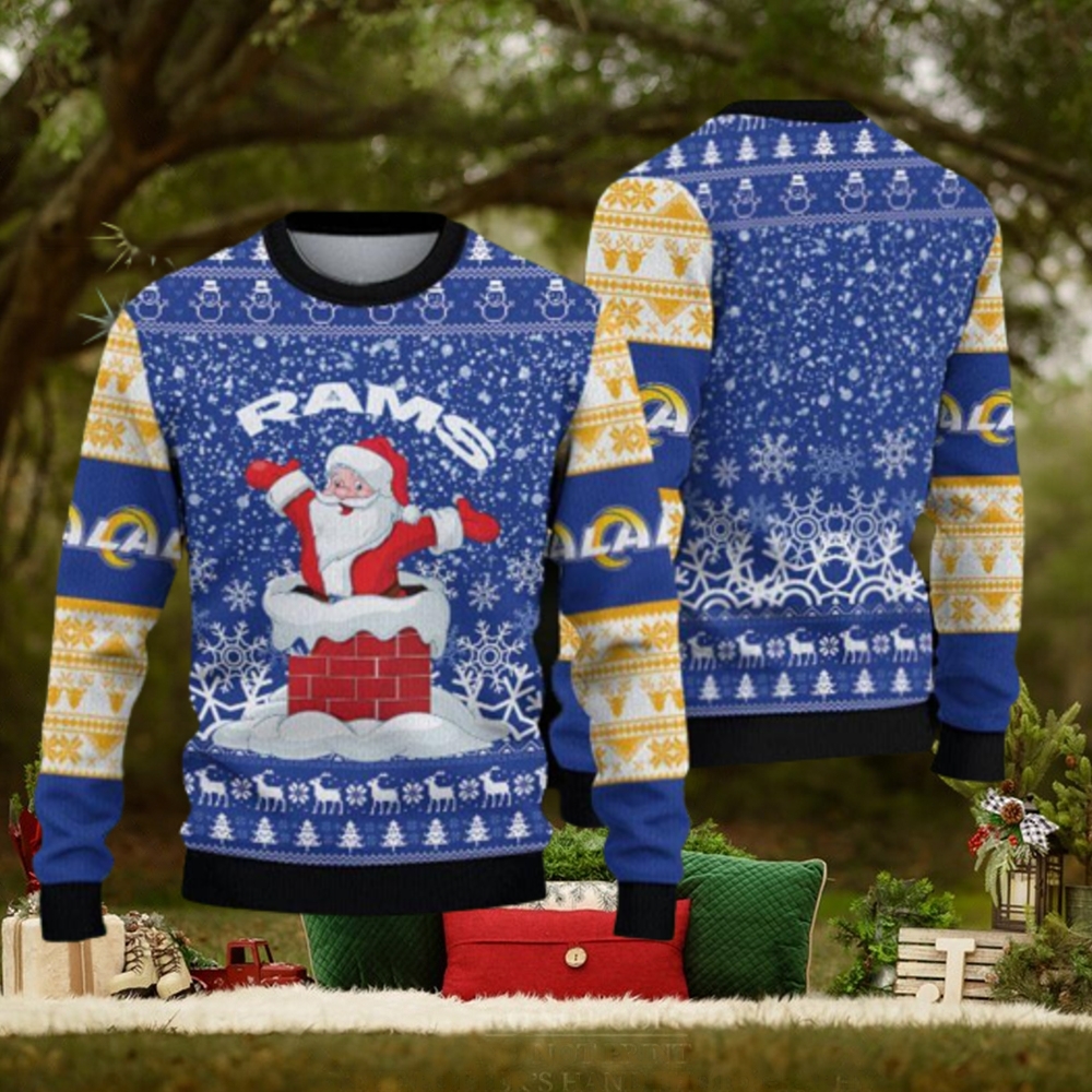 Los Angeles Rams Christmas Vintage Pattern Ugly Christmas Sweater For Fans