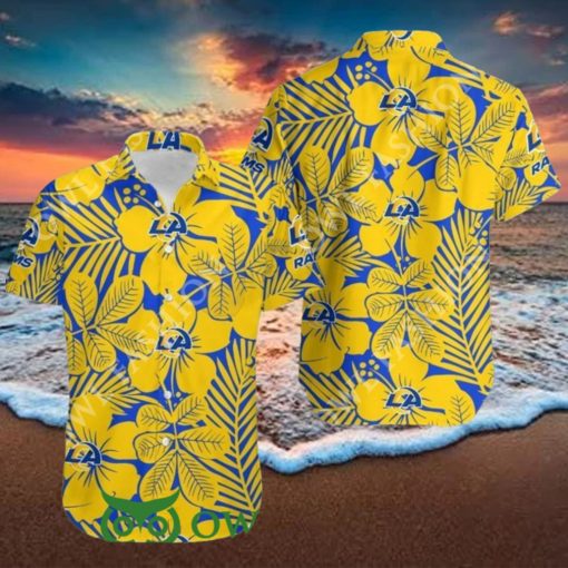 Los Angeles Rams Flower Hawaii Shirt Aloha Summer Vibe Trendy