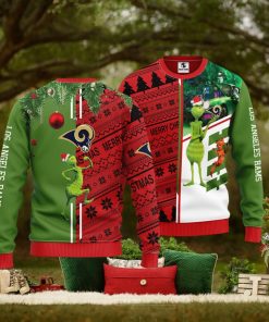 Los Angeles Rams Grinch & Scooby Doo Christmas Ugly Sweater