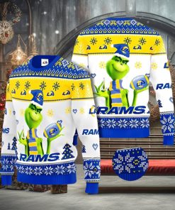 Los Angeles Rams Grinch Ugly Christmas Sweater Xmas 3D Printed Christmas Sweater Gift