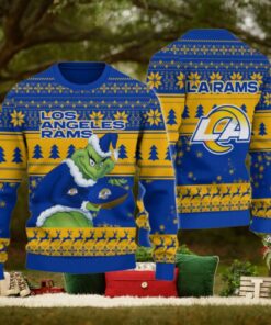 Los Angeles Rams Grinch Ugly Christmas Sweater