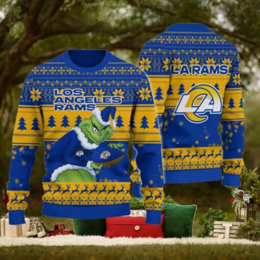 Los Angeles Rams Grinch Ugly Christmas Sweater