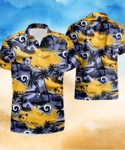 Los Angeles Rams Hawaiian Shirt And Shorts Best Gift For Summer Vacation