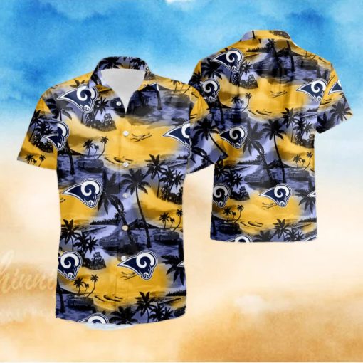 Los Angeles Rams Hawaiian Shirt And Shorts Best Gift For Summer Vacation