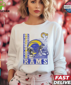 Los Angeles Rams Helmet Dash T Shirt