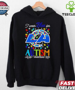 Los Angeles Rams I wear blue for Autism accept understand love T shirt