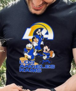 Los Angeles Rams Mickey Mouse Donald Duck Goofy Baseball Shirt