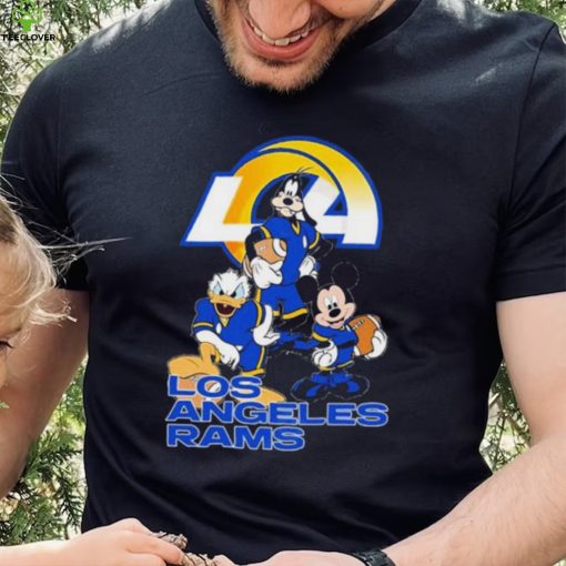 Los Angeles Rams Mickey Mouse Donald Duck Goofy Baseball Shirt