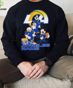 Los Angeles Rams Mickey Mouse Donald Duck Goofy Baseball Shirt