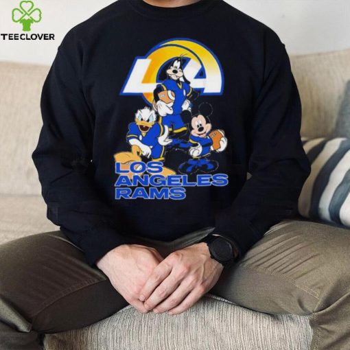 Los Angeles Rams Mickey Mouse Donald Duck Goofy Baseball Shirt