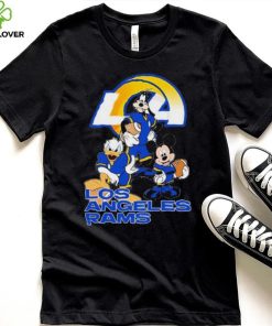 Los Angeles Rams Mickey Mouse Donald Duck Goofy Baseball Shirt