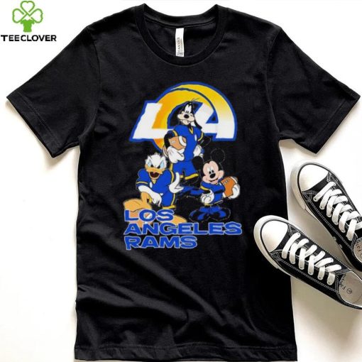 Los Angeles Rams Mickey Mouse Donald Duck Goofy Baseball Shirt