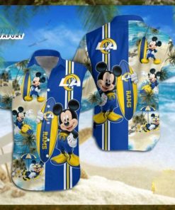 Los Angeles Rams Mickey Mouse Hawaiian Shirt
