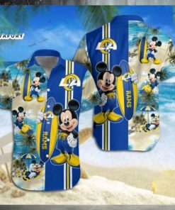 Los Angeles Rams Mickey Mouse Hawaiian Shirt