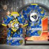 Milwaukee Brewers MLB Coconut Pattern Yellow Hawaiian Shirt Milwaukee Brewers MLB Coconut Pattern Yellow Hawaiian Shirt