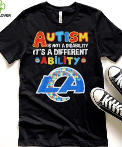 Los Angeles Rams NFL Autism Is Not A Disability 2024 Shirt