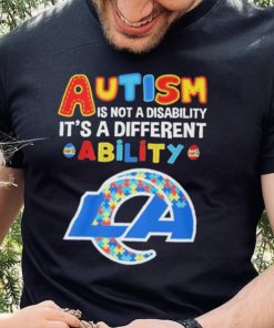 Los Angeles Rams NFL Autism Is Not A Disability 2024 Shirt