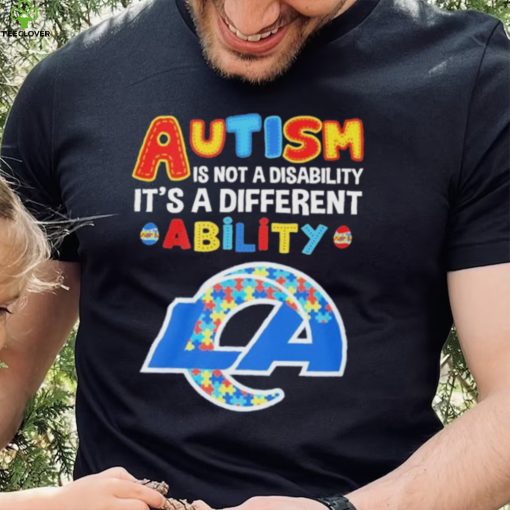 Los Angeles Rams NFL Autism Is Not A Disability 2024 Shirt