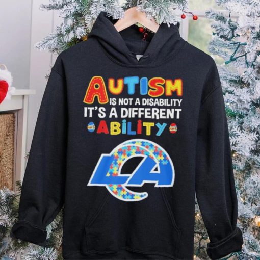 Los Angeles Rams NFL Autism Is Not A Disability 2024 Shirt