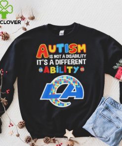 Los Angeles Rams NFL Autism Is Not A Disability 2024 Shirt