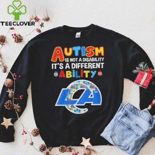 Los Angeles Rams NFL Autism Is Not A Disability 2024 Shirt