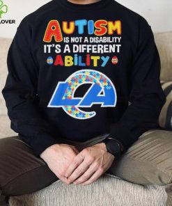 Los Angeles Rams NFL Autism Is Not A Disability 2024 Shirt