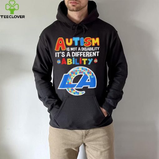 Los Angeles Rams NFL Autism Is Not A Disability 2024 Shirt