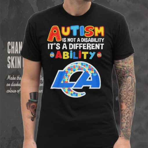 Los Angeles Rams NFL Autism Is Not A Disability 2024 Shirt