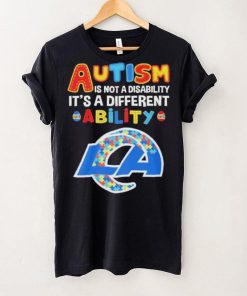 Los Angeles Rams NFL Autism Is Not A Disability 2024 Shirt